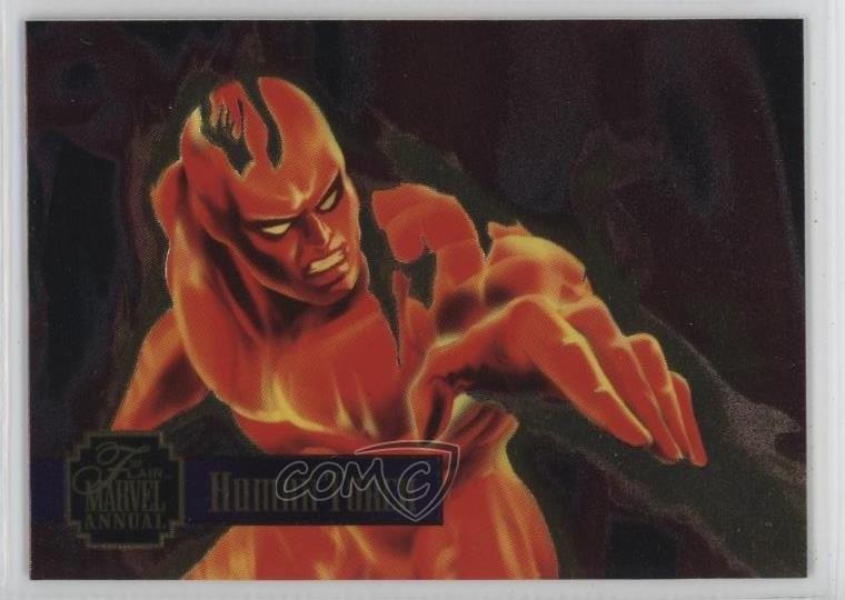Torcia umana PowerBlast annuale Flair Marvel 1995 #13 4g8