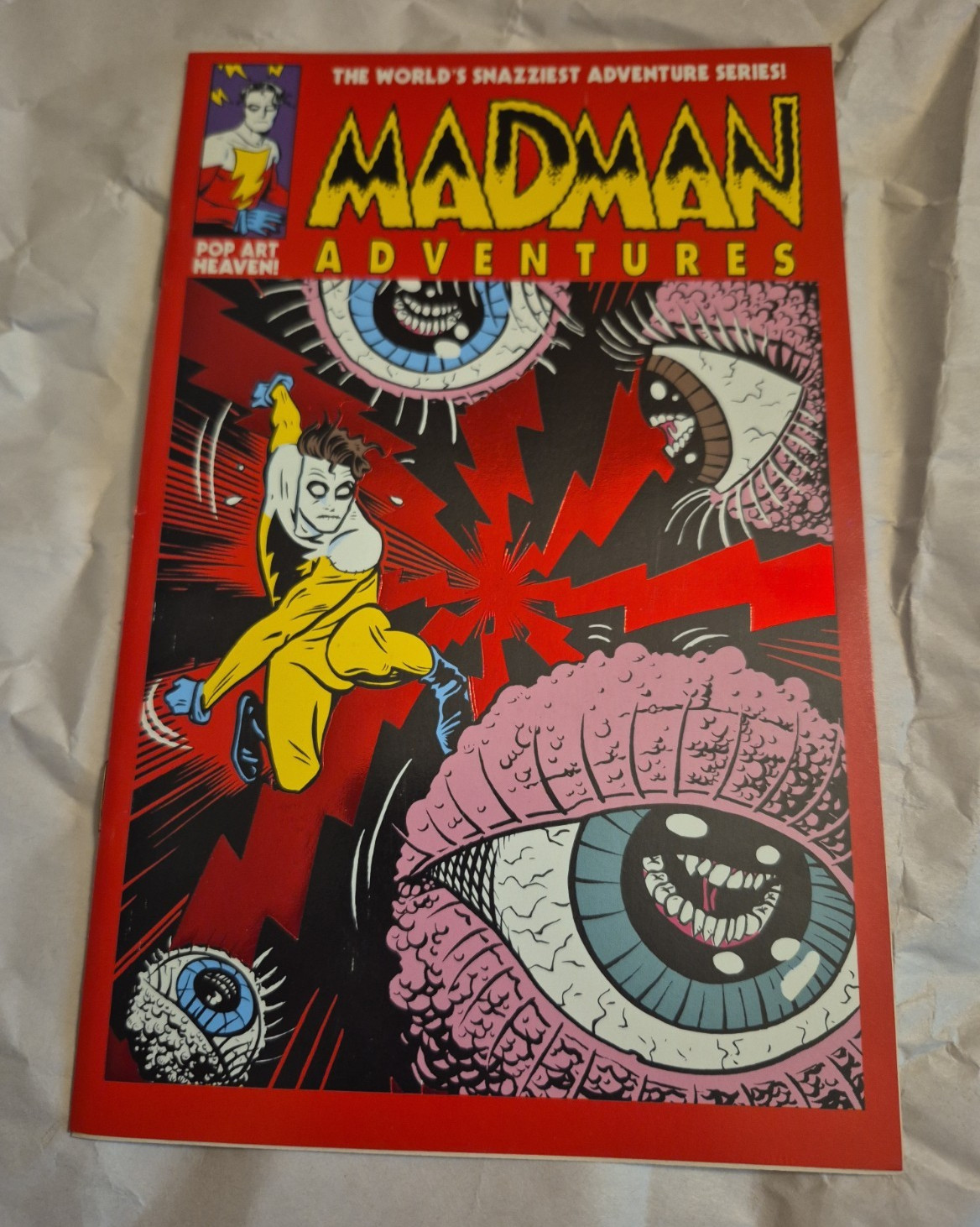 Madman Adventures Hero Illustrated Premiere Edition #4 Gold Foil Ashcan Allred