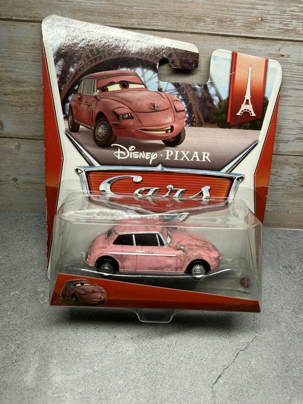 Disney Pixar Cars Geartrude Mattel scala 1,55 nuovo con scatola collezione Parigi