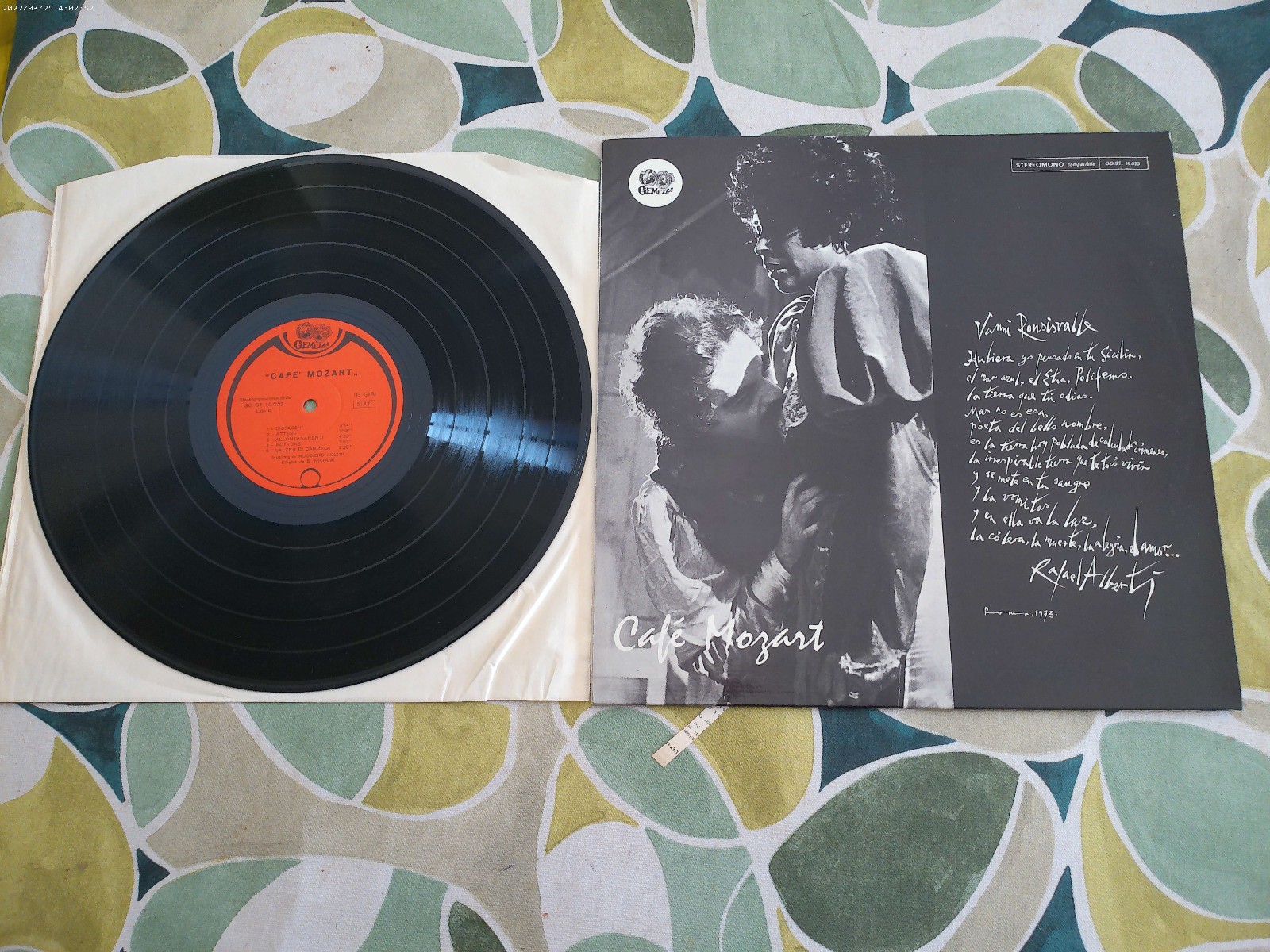 Ruggero Lolini – Cafe' Mozart ITA 1973 VG+/VG+