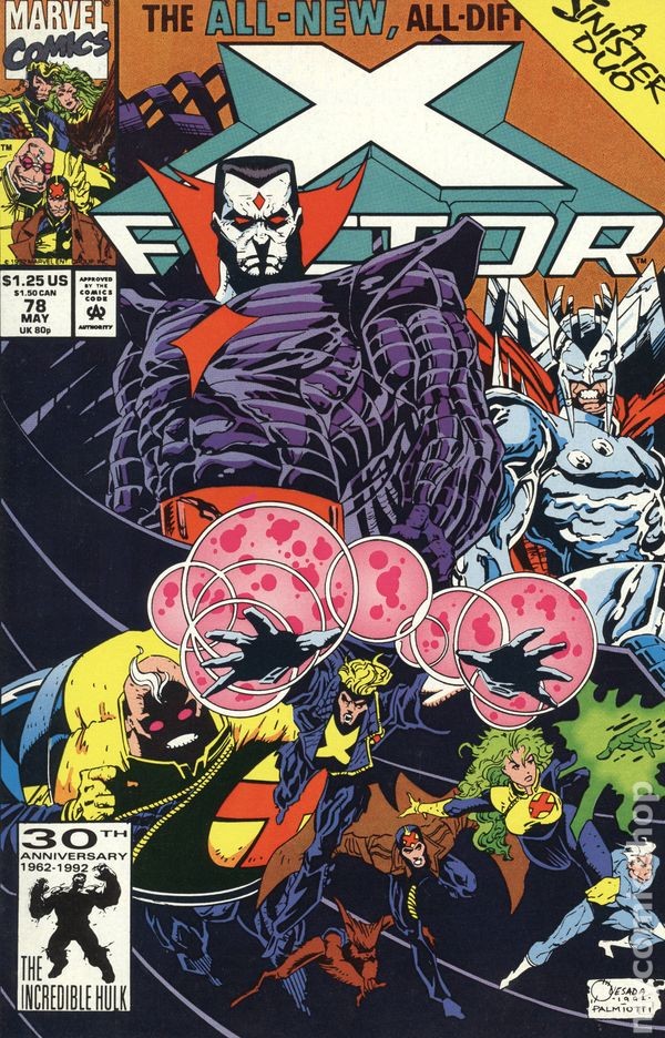 X-Factor #78 quasi nuovo 1992 immagine stock