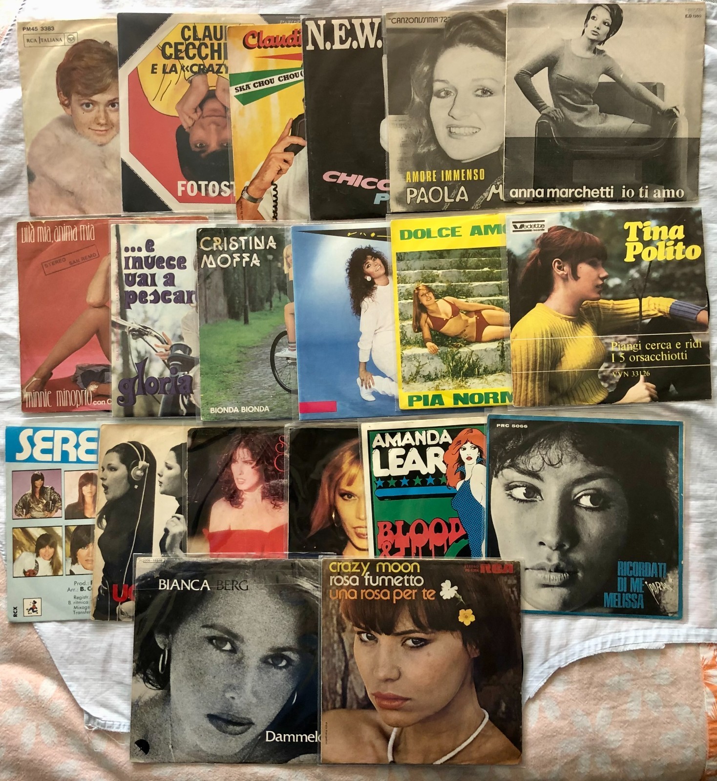 45 LOTTO 20 DISCHI Musica italiana - vedi foto - Leggi