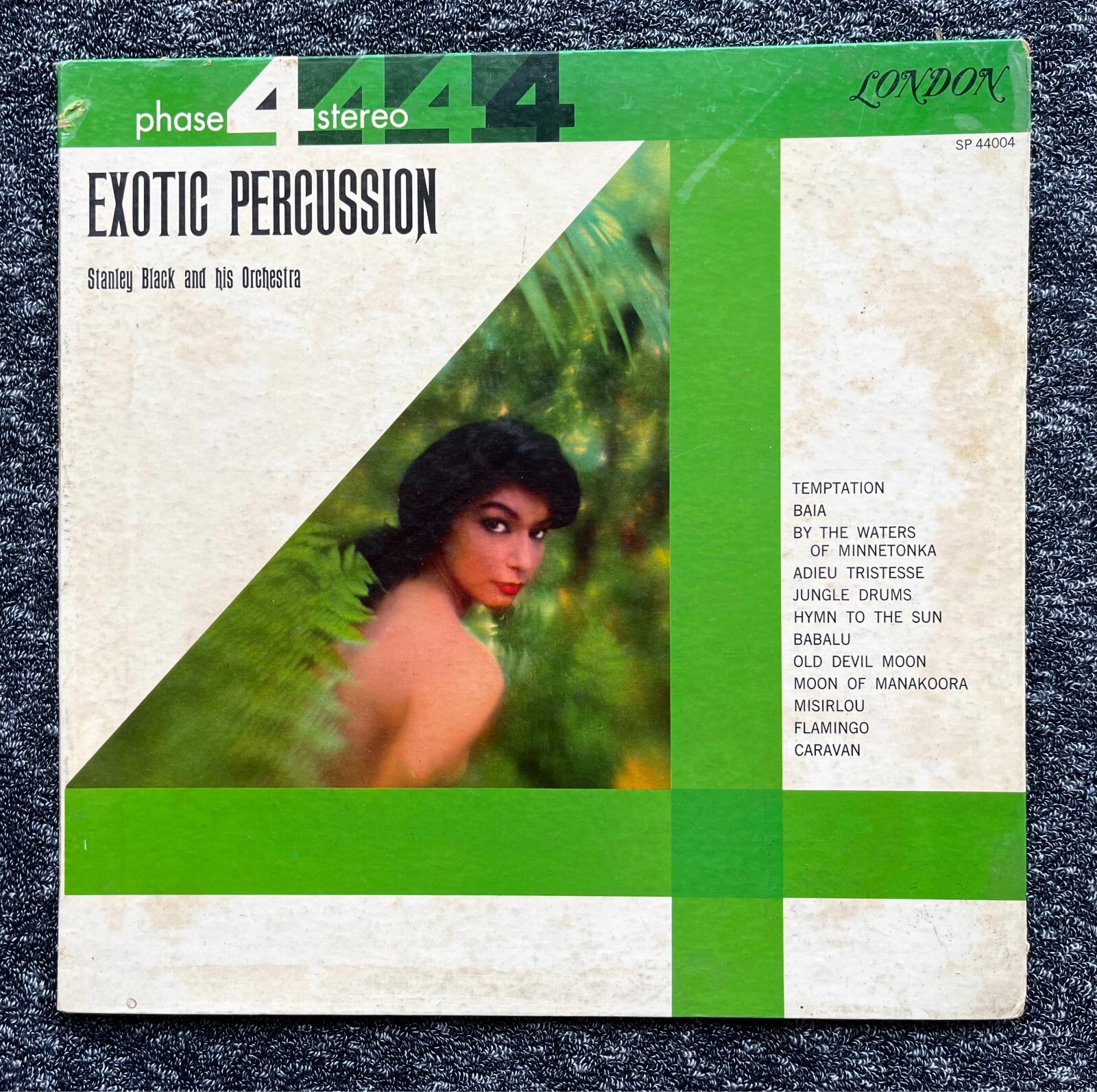 EXOTIC PERCUSSION LP STANLEY BLACK ORCHESTRA with WOMEN'S VOICES TEMPTATION BAIA