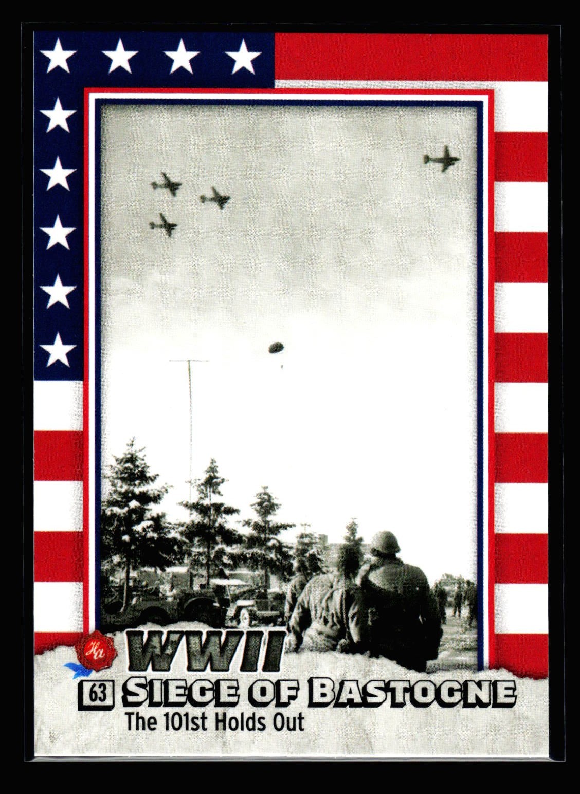 2025 Autografi Storici Carta Seconda Guerra Mondiale - #63 Assedio di Bastogne ---