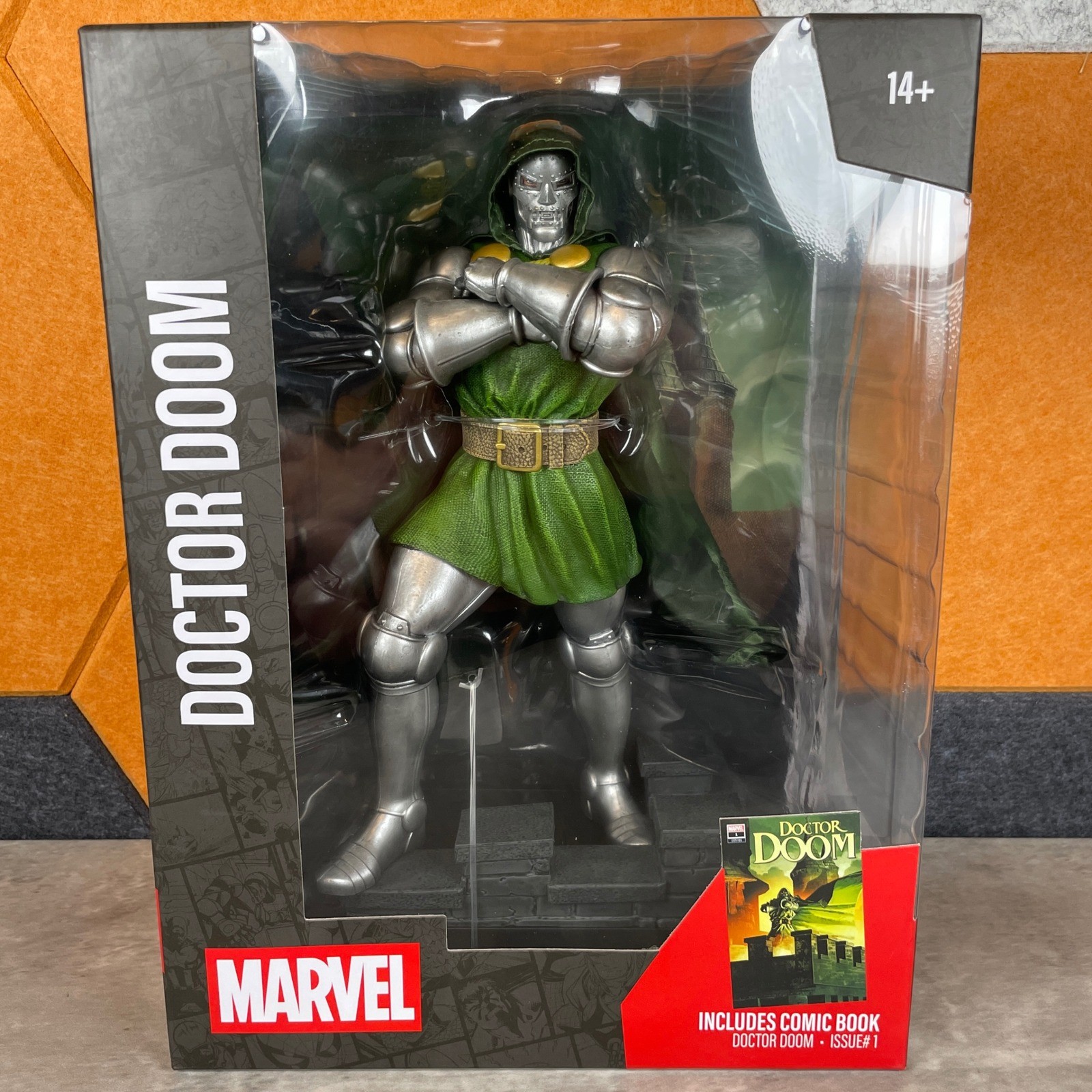 McFarlane Toys Marvel Doctor Doom 1:6 Scale Figure with Comic Book Issue #1