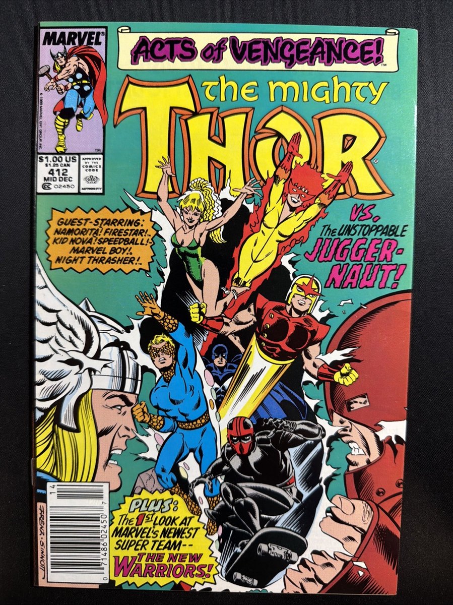 Thor #412 1989 Marvel Comics età del rame prima stampa ottime condizioni/nm *A3
