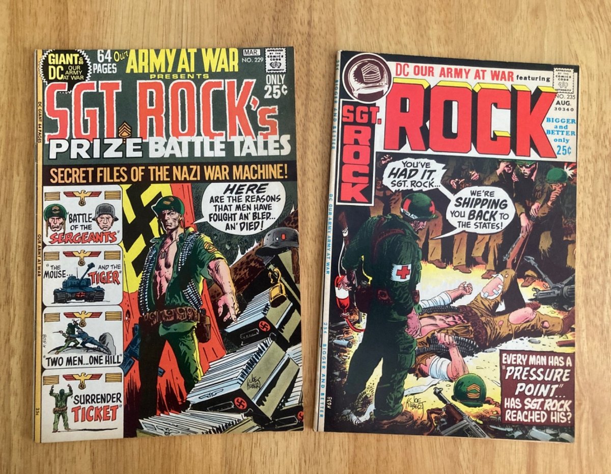 Lotto di *2* 1971 IL NOSTRO ESERCITO IN GUERRA/SGT. Giganti ROCK! #229 (VF-), 235 (VF/VF-)