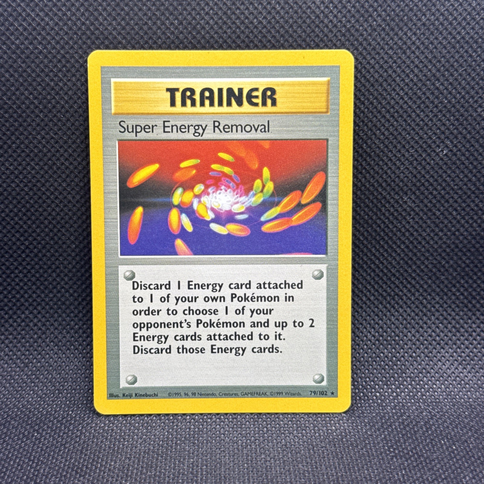 Super Energy Removal 79/102 Rare Base Set Shadowless Pokemon Unlimited MP