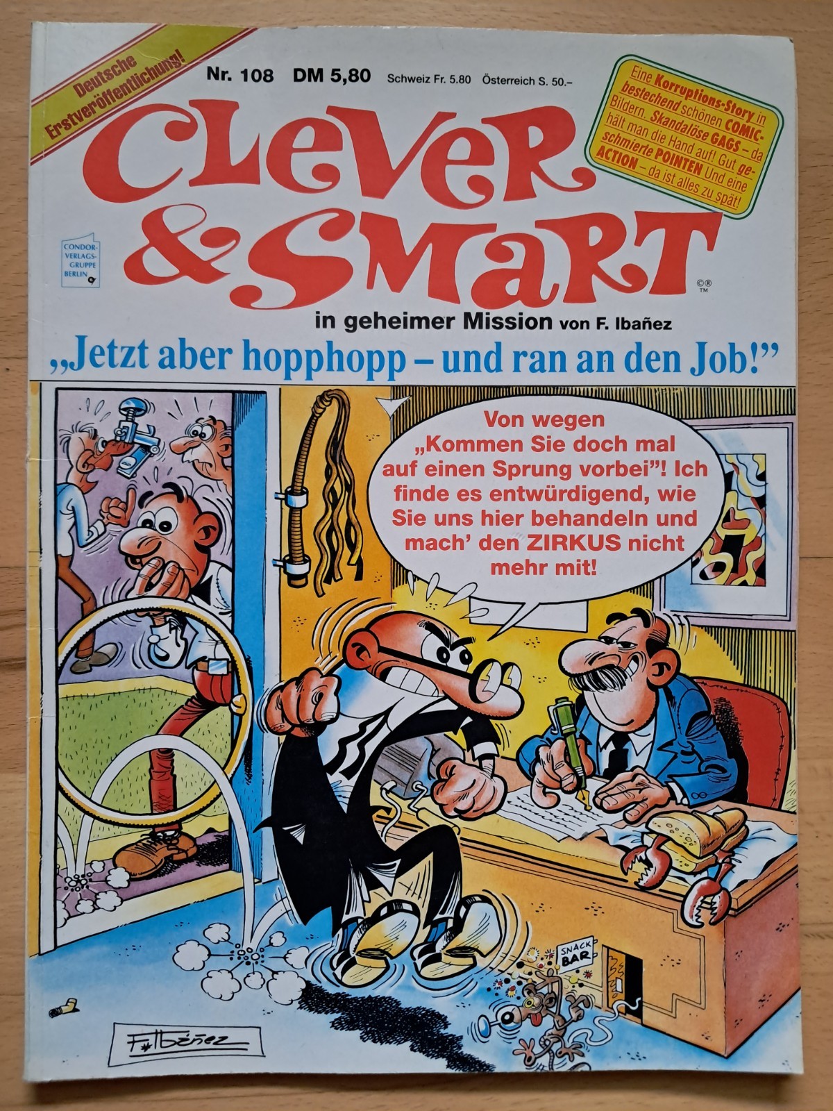Clever & Smart n.108 del 1991 - Z1-2 ALBUM FUMETTI ORIGINALE PRIMA EDIZIONE CONDOR