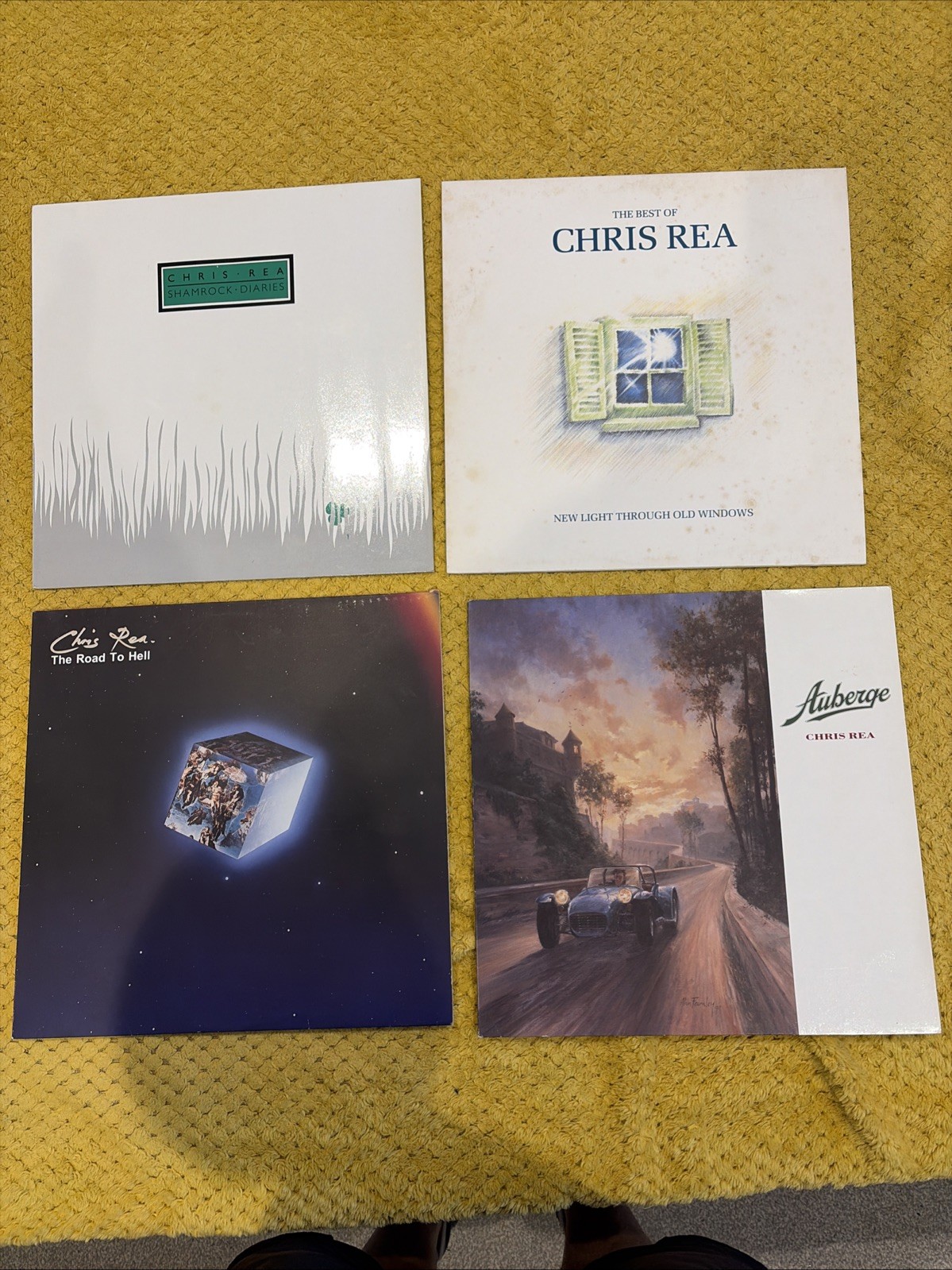 4 Original Chris Rea Vinyl Albums LPs