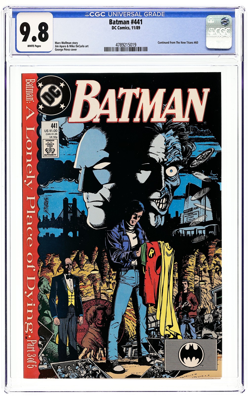 Batman #441D CGC 9.8 1989 4789215019