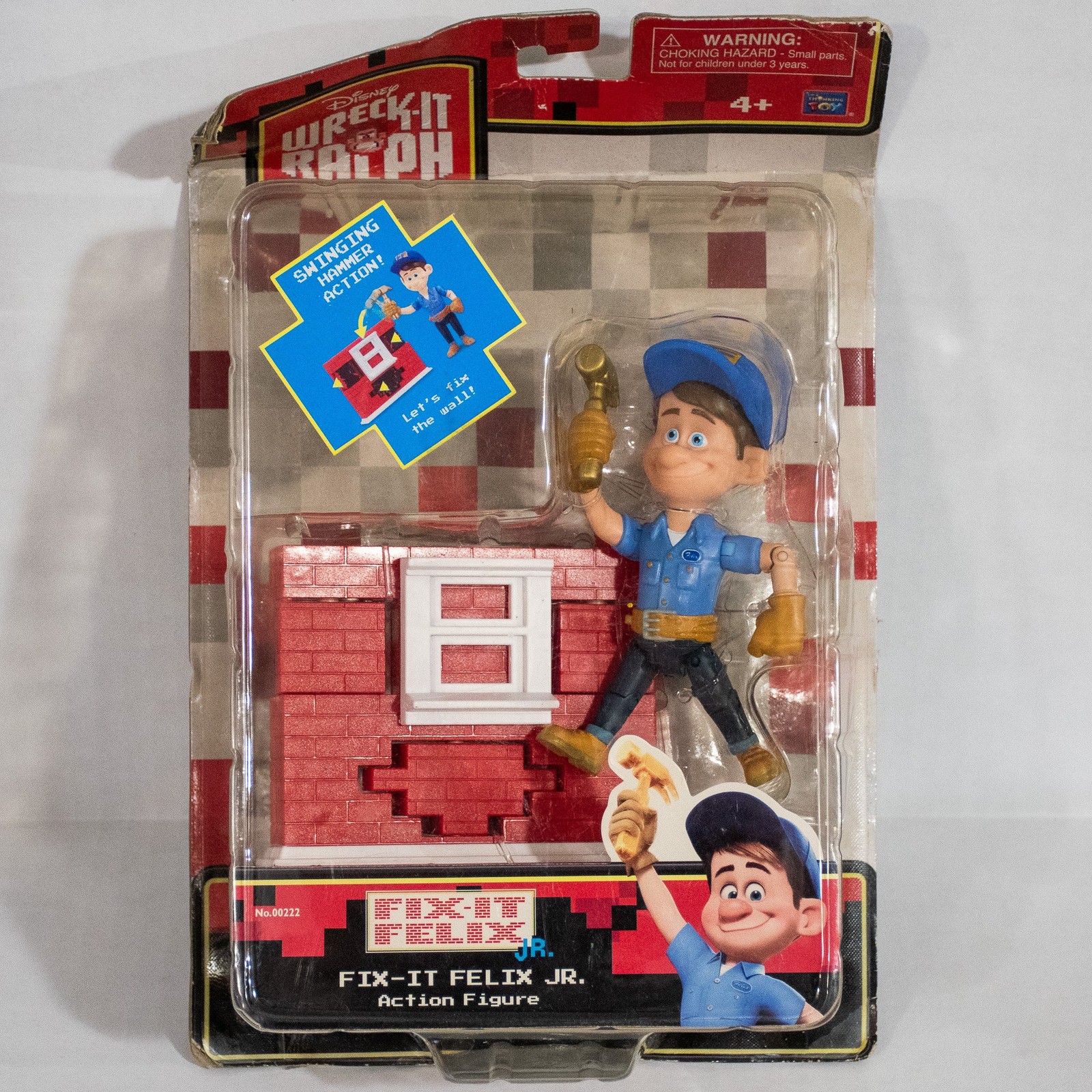 Disney Fix-It Felix Jr Swinging Hammer Wreck-It Ralph Modellino Buono Scatola Cattiva