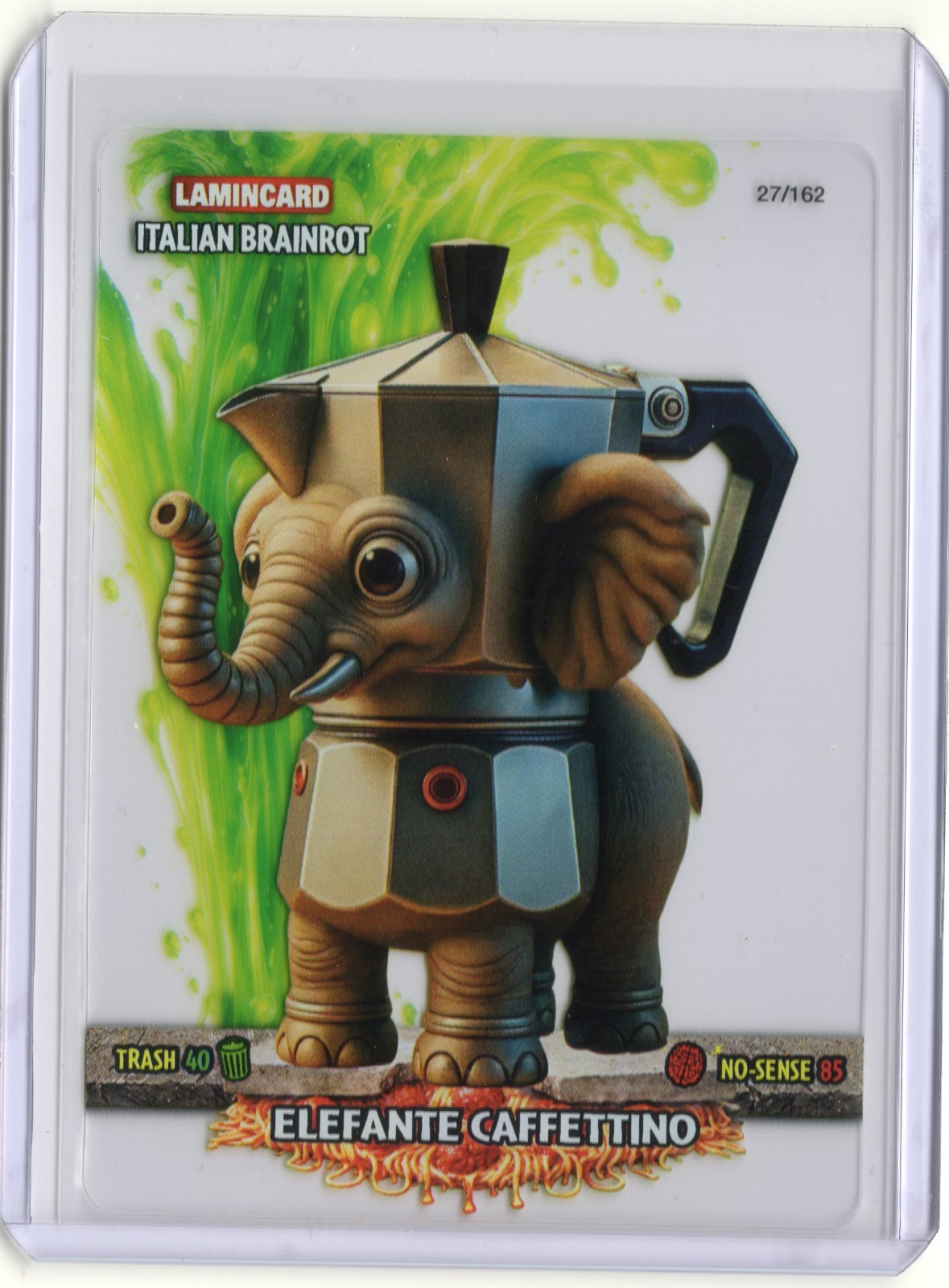 2025 Lamincard Italian Brainrot 1st Edition Elefante Cafettino NM Common