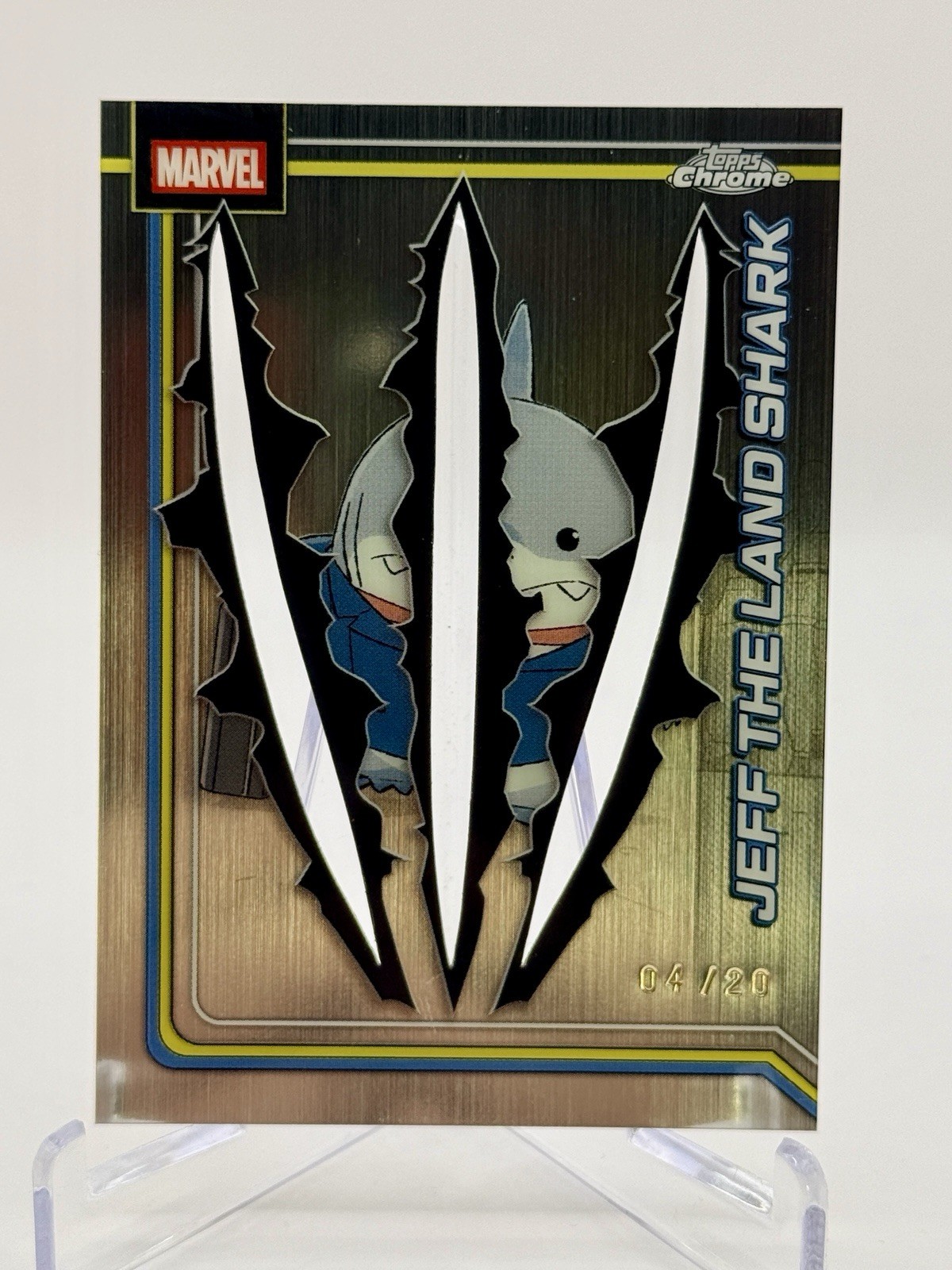 Topps Chrome Marvel 2026 Jeff lo squalo di terra CLAWED 04/20 #060 60 artiglio