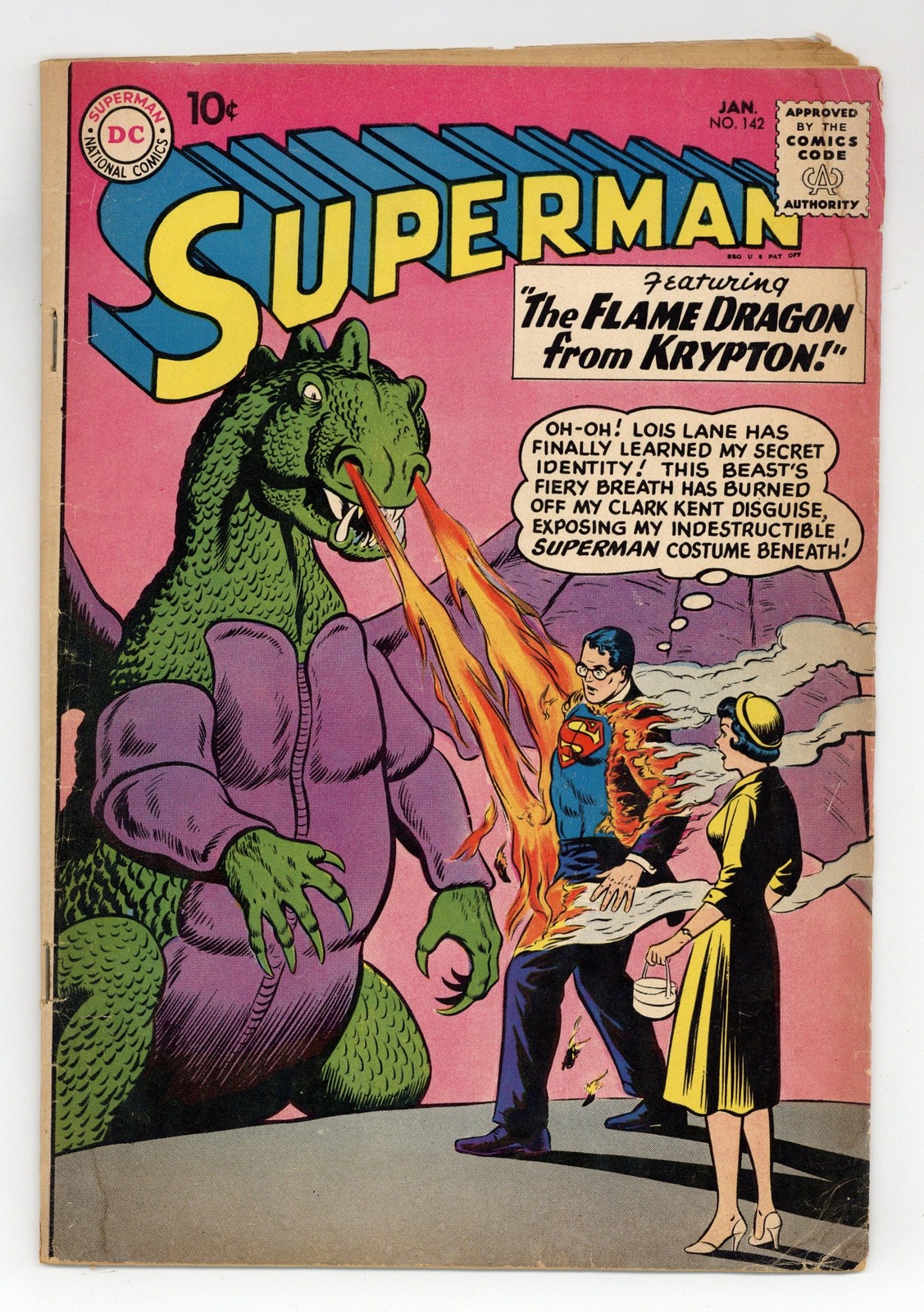 Superman #142 GD+ 2.5 1961