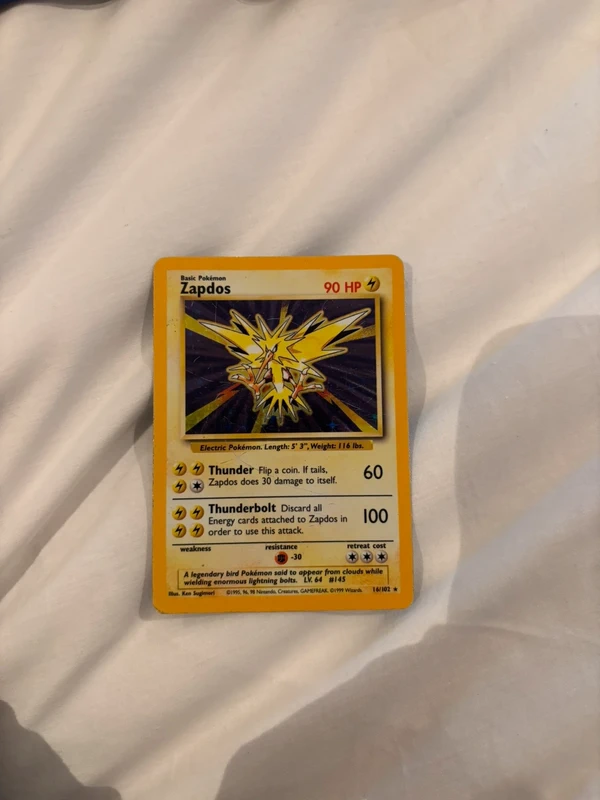 Pokémon kaart Zapdos holo
