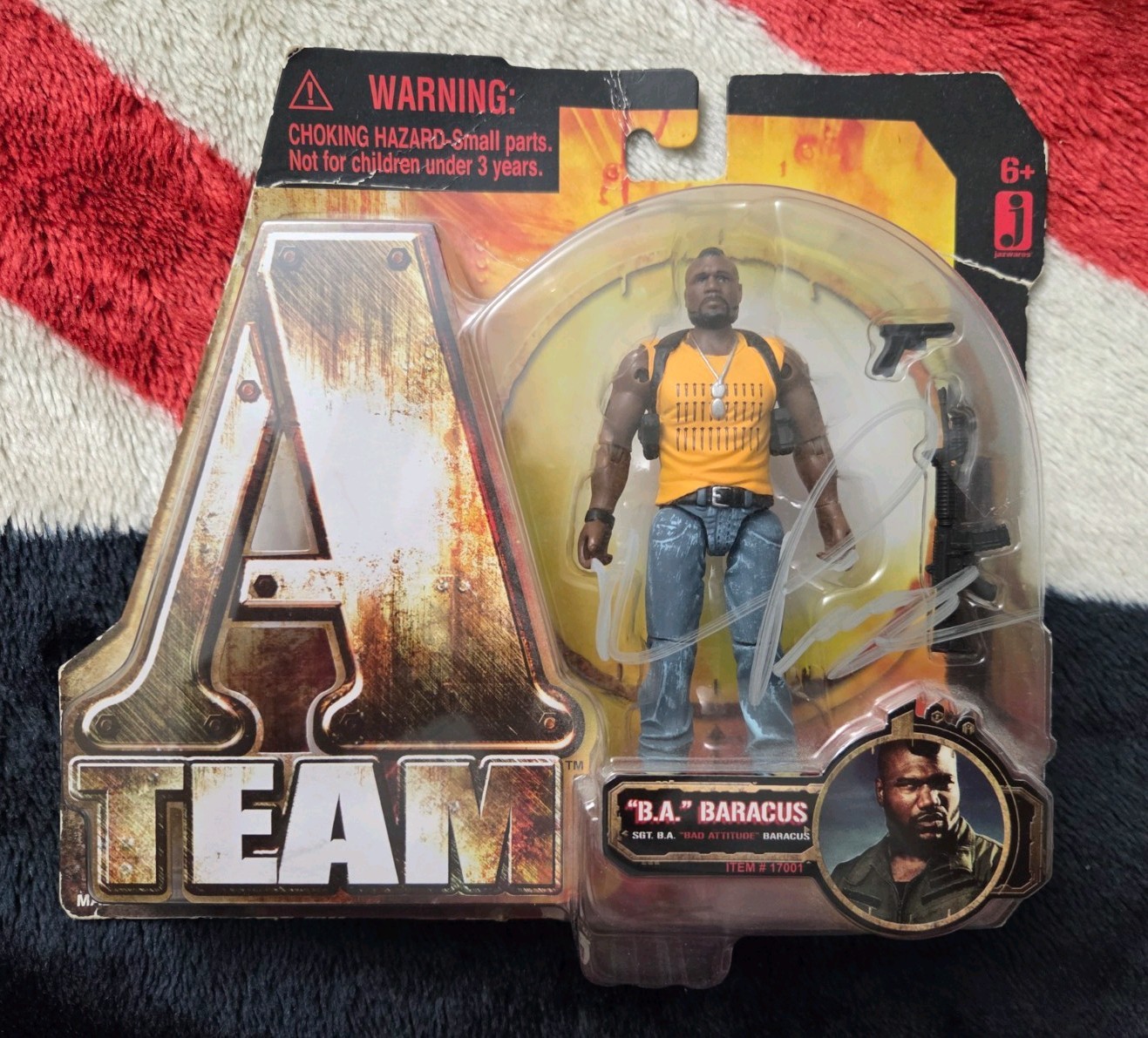 A-Team Movie B.A. Baracus 2010 Jazwares Quinton Jackson AUTOGRAFO DI PERSONA 