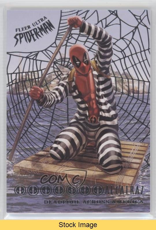 2017 Fleer Ultra Marvel Spider-Man Web Foil Alcatraz Deadpool #DA9 LEGGERE 7v7