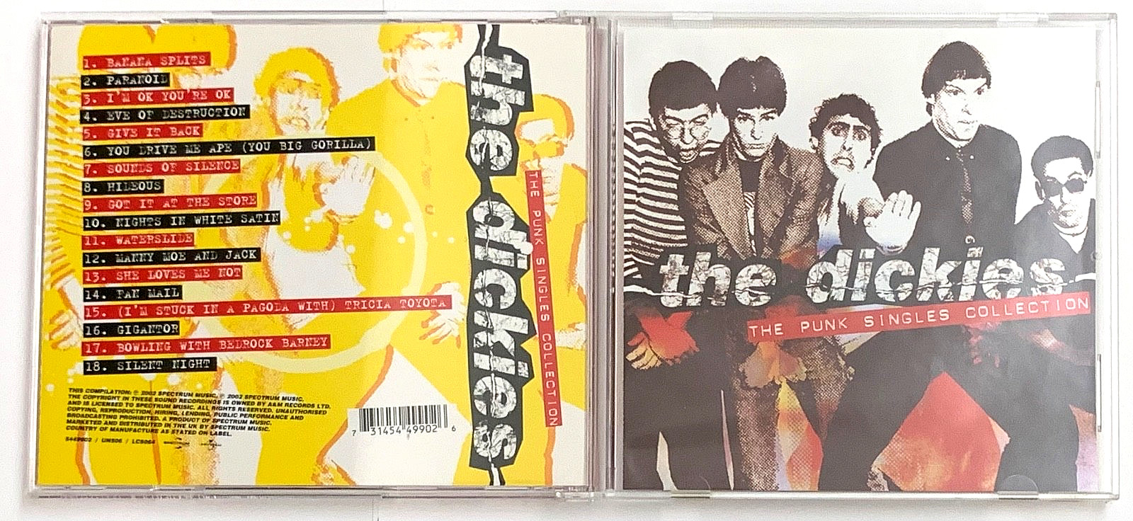 THE DICKIES The Punk Singles Collection AUDIO CD Made In Germany 2002 Very Good!