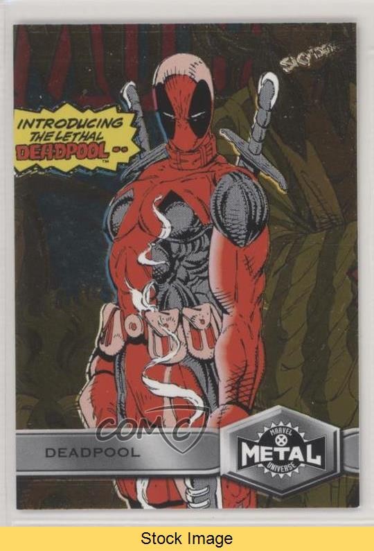 Upper Deck 2020 Marvel X-Men Metal Universe Alta Serie Gold Deadpool LEGGI 1e67