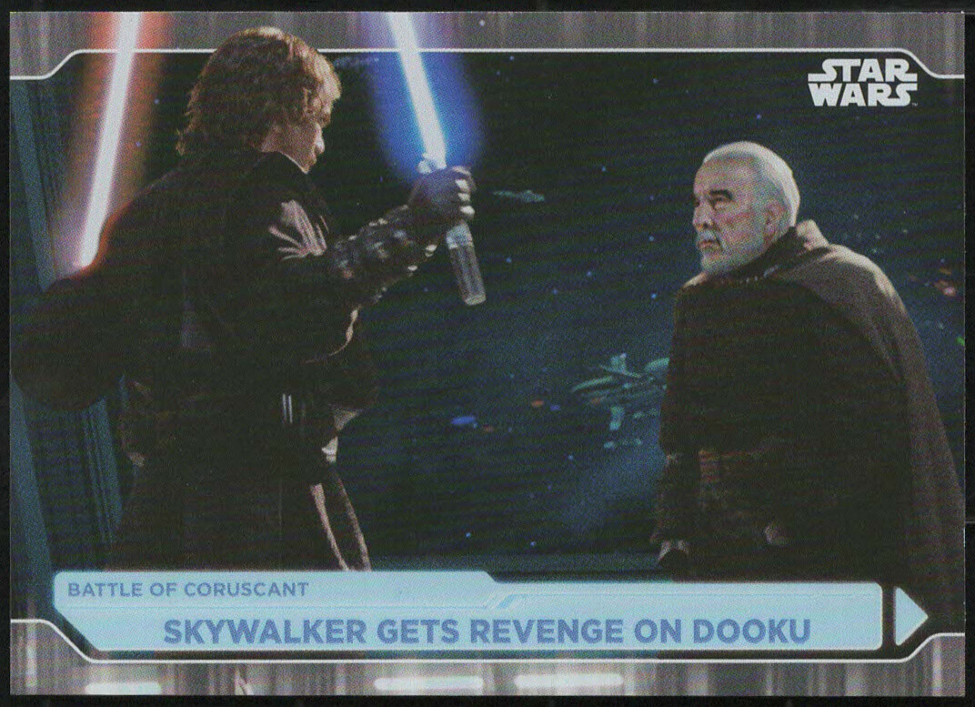 2021 Topps Star Wars: Battle Plans FOILBOARD PARALLELO #27-SKYWALKER SI VENDICA