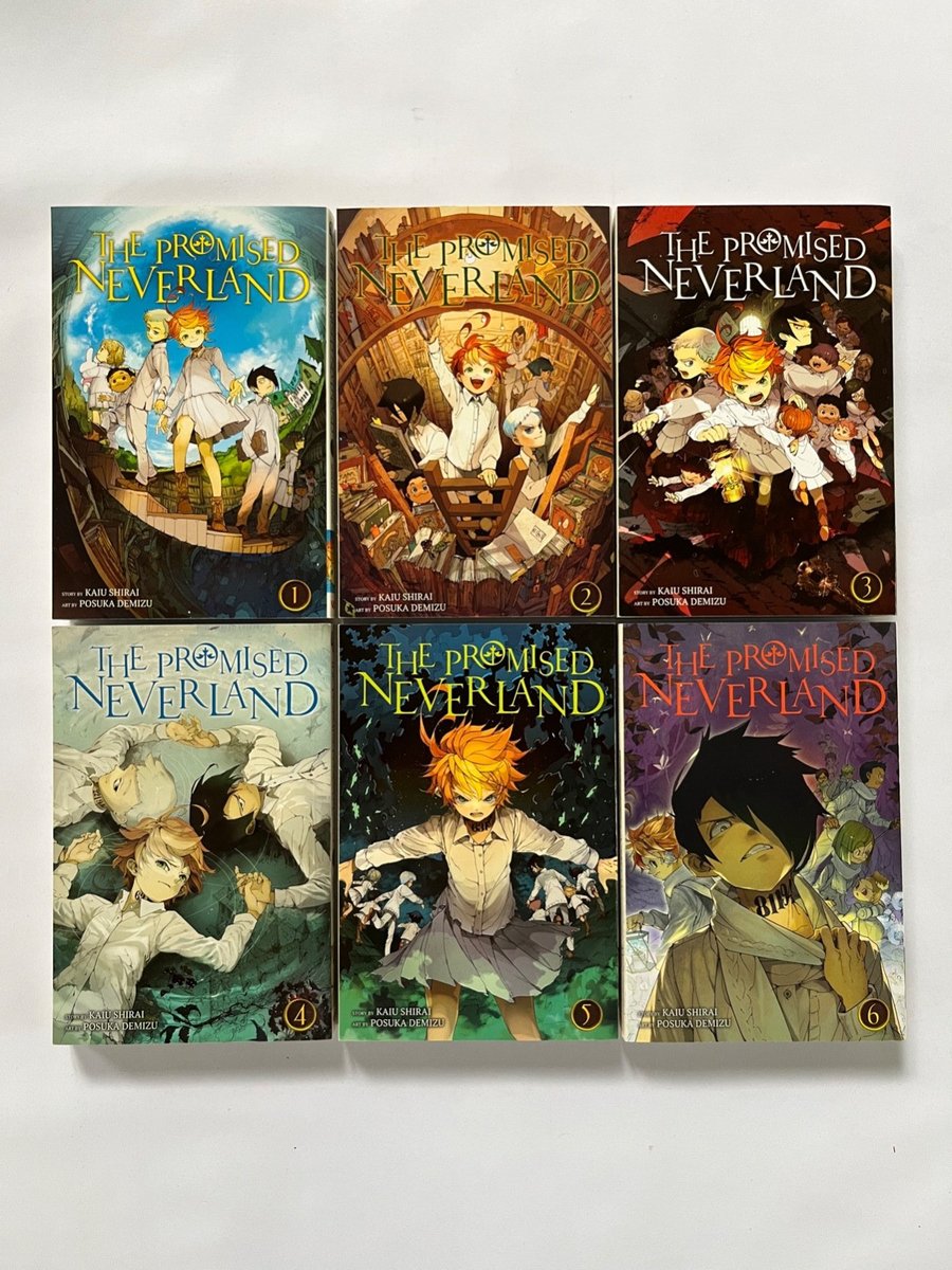 Lotto manga The Promised Neverland serie vol 1-6 Shirai & Demizu VIZ
