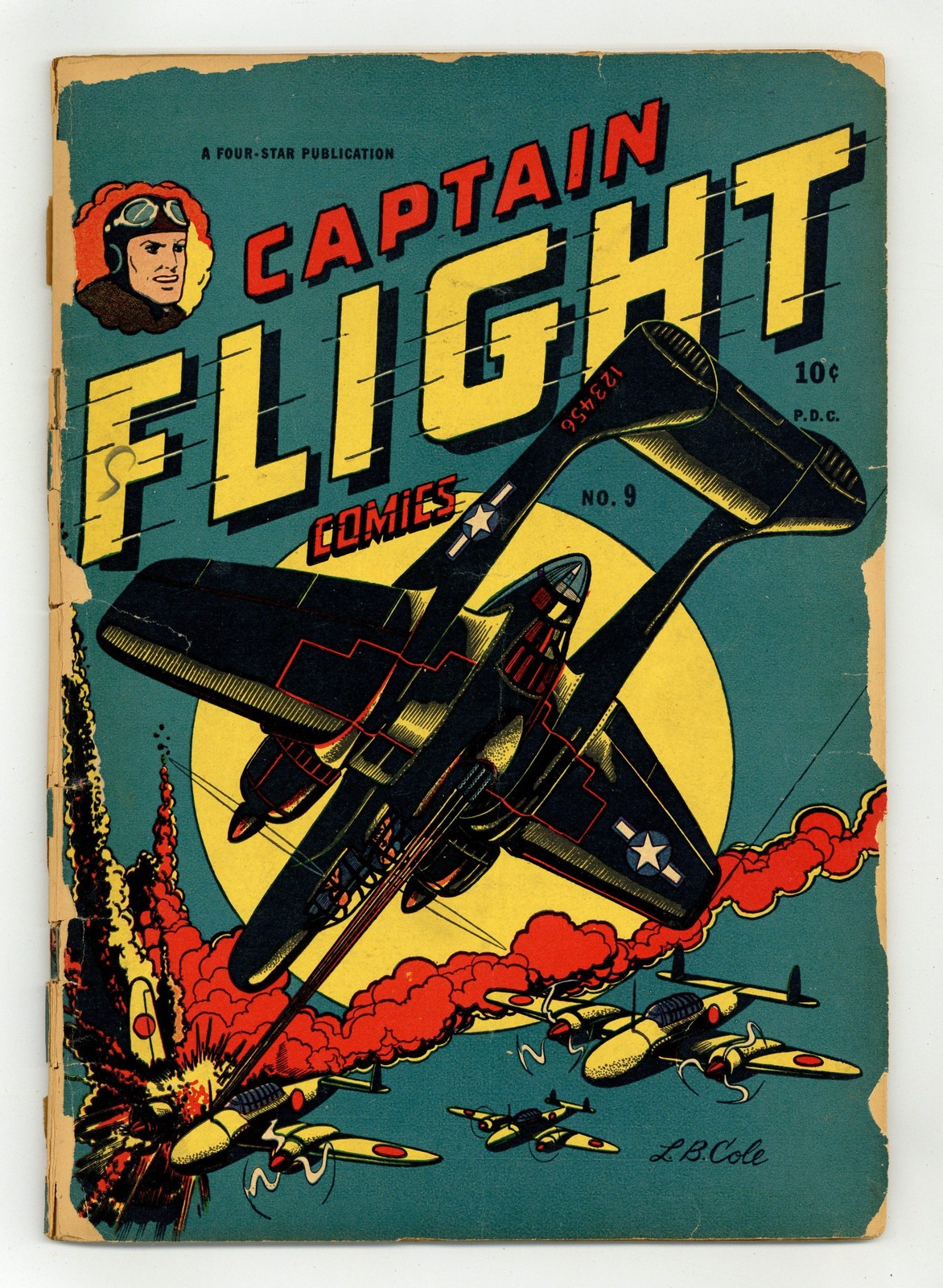 Captain Flight Comics #9 PR 0.5 1945