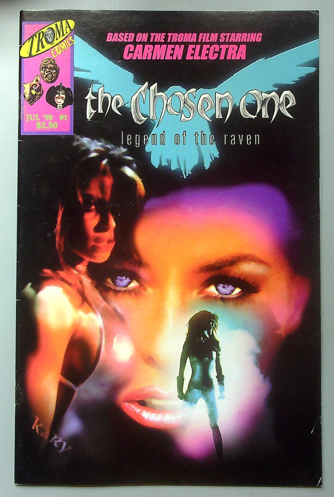 The Chosen One: Legend of the Raven #1 ~ TROMA 1998 ~ CARMEN ELECTRA FN/VF