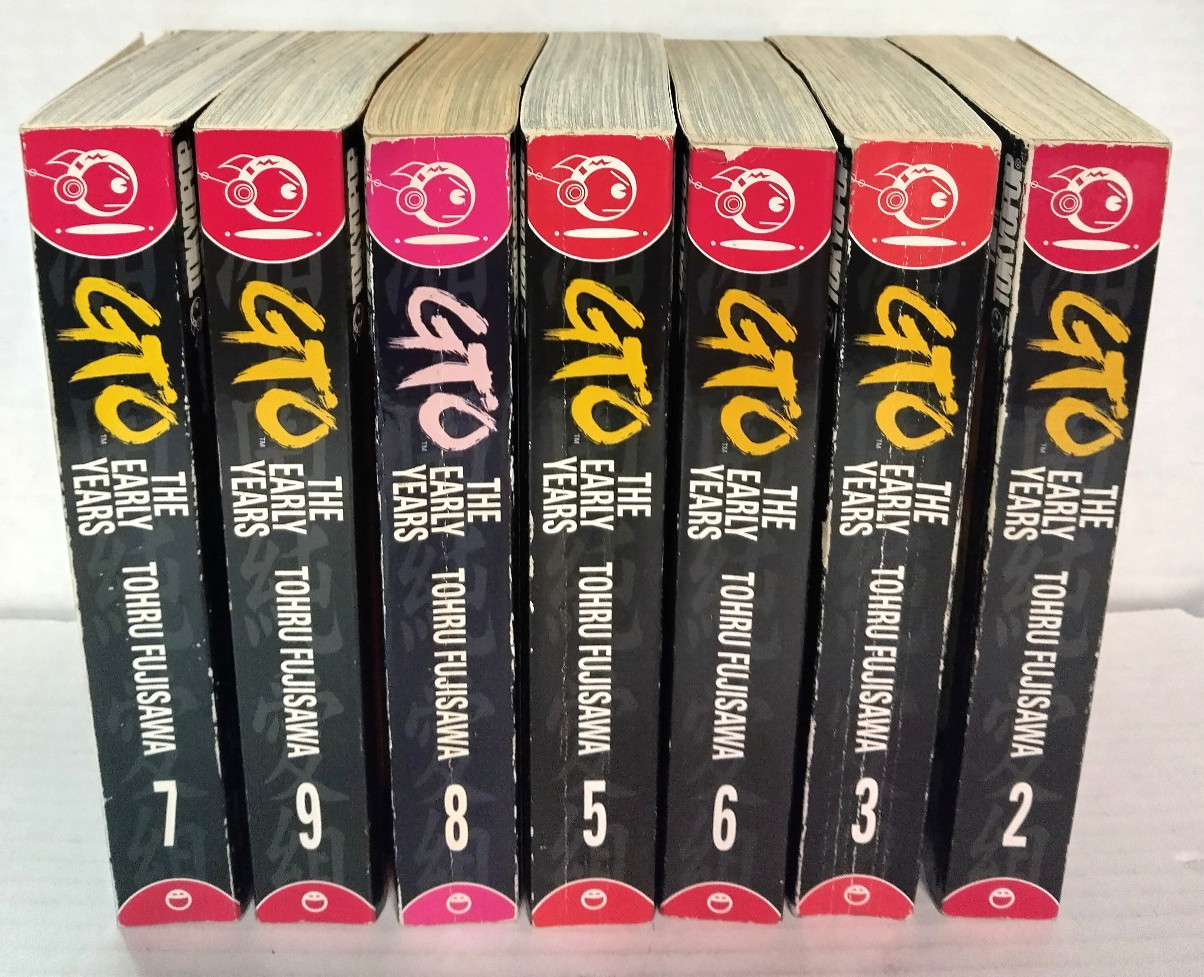 GTO The Early Years Manga Lotto di 7 libri di Tohru Fujisawa
