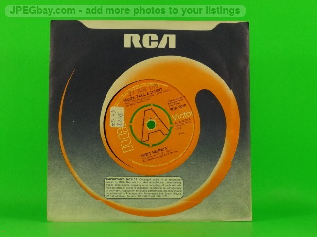 MARTY PAUL AND DANNY SWEET MELINDA (DEMO) (153) 2 Track 7"Single Company Sleeve 