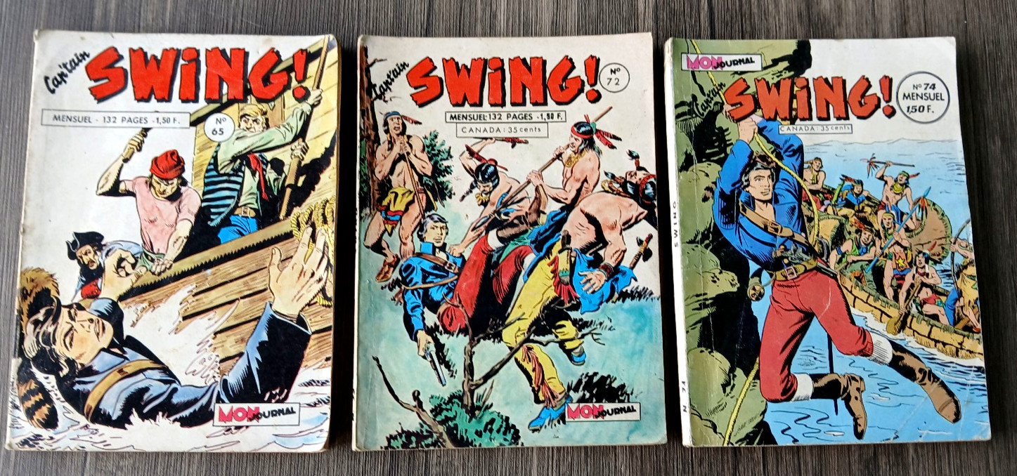 lot 3 BD capitaine capt'ain SWING n 65.72.74 MON JOURNAL JAMES BOND SEAN CONNERY
