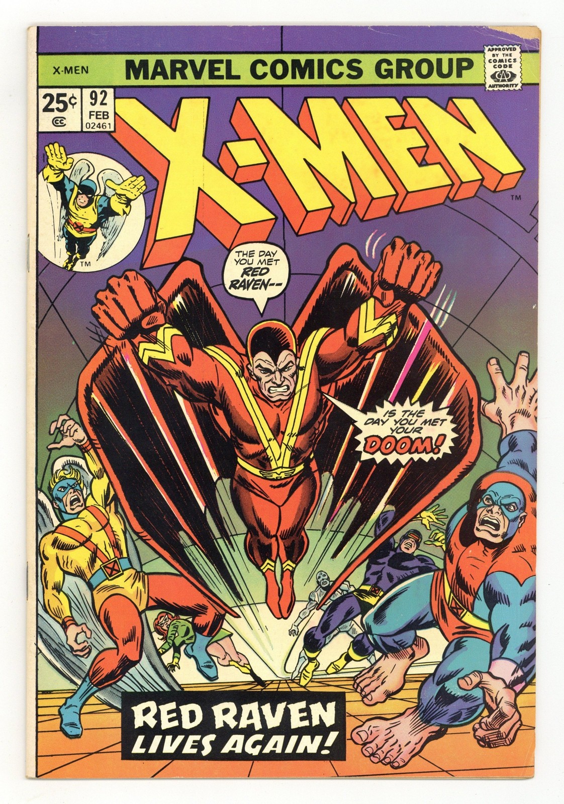 Uncanny X-Men #92 GD/VG 3.0 1975