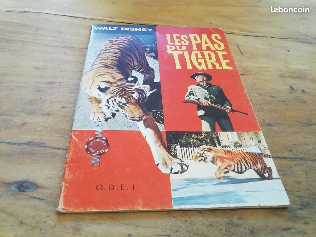 Bd les pas du tigre walt disney édition o. D. E.j. 1964