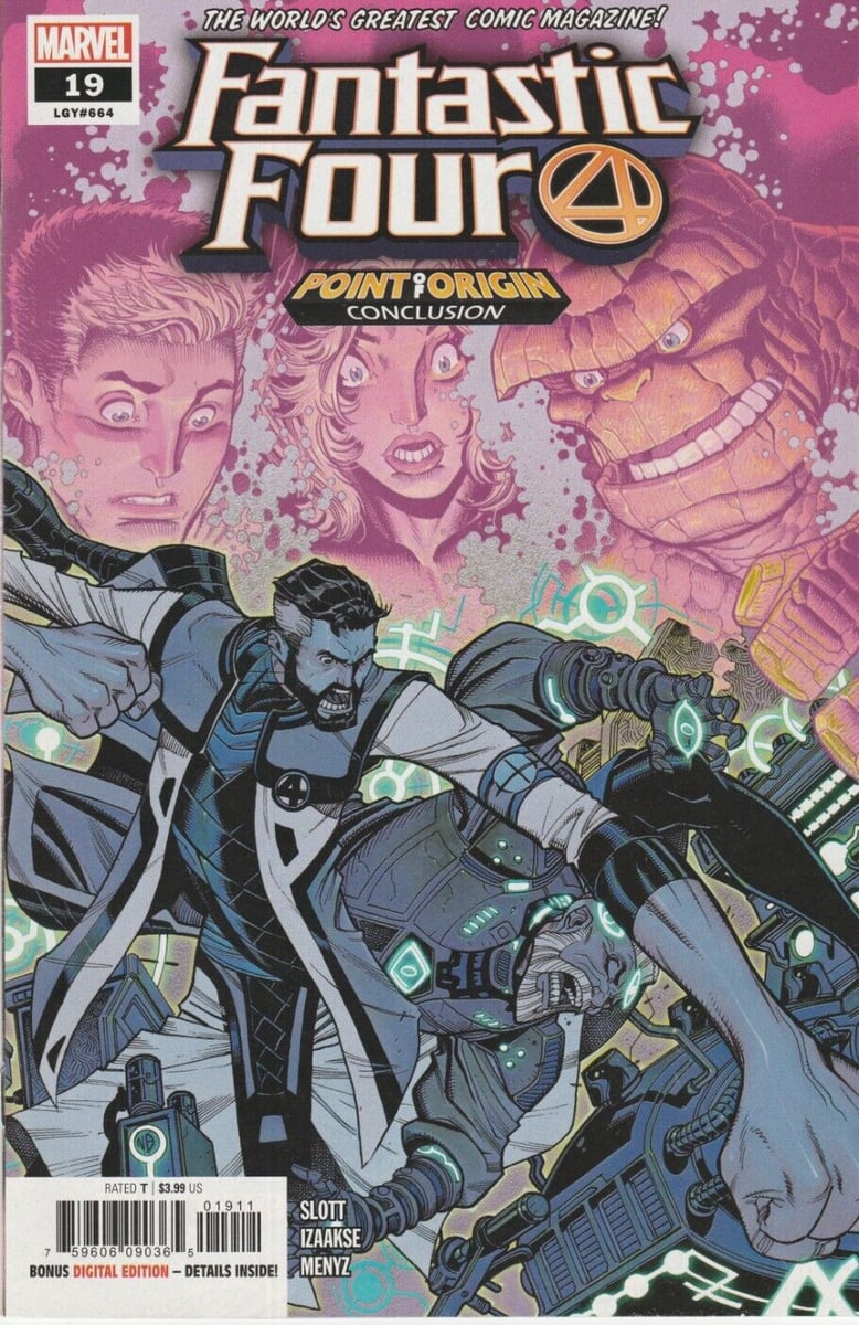 FANTASTIC FOUR #19 (2018) SLOT / IZAAKSE ~ COVER NICK BRADSHAW ~ NON LETTO QUASI NUOVO