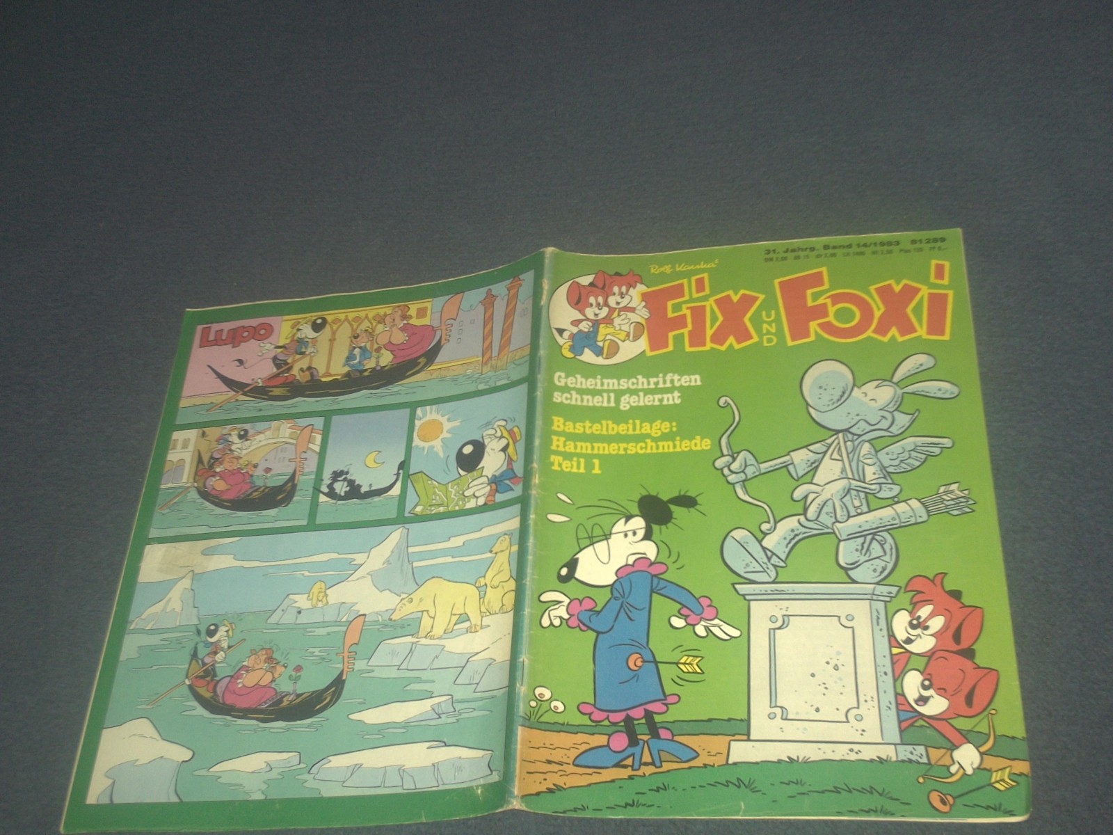 FIX UND FOXI FUMETTO 31° ANNO VOLUME N.14/1983 + FOGLIO FAI DA TE