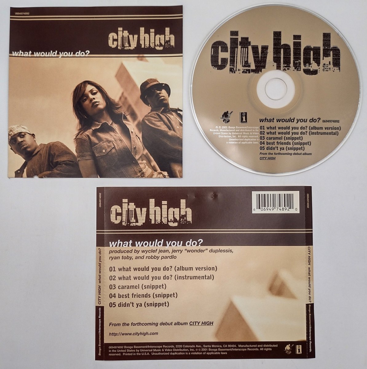 What Would You Do - City High (CD, 2001) Single, OOP, No Jewel Case