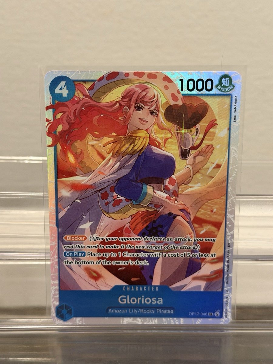 OP17-046 Gloriosa SR The World’s Strongest Warriors pezzo unico TCG inglese