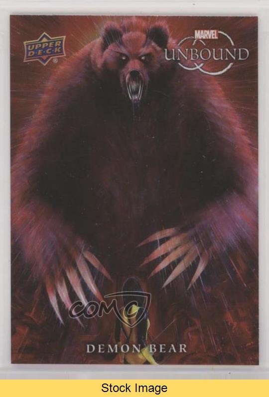 2022 Upper Deck Marvel Unbound Rainbow Foil Demon Bear #68 READ gz3