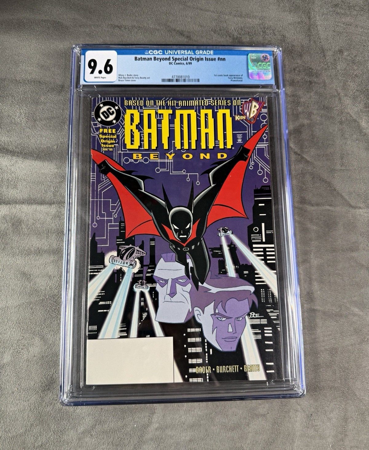 Batman Beyond Special Origin Issue #nn CGC 9.6 DC Comics 1999 Batman