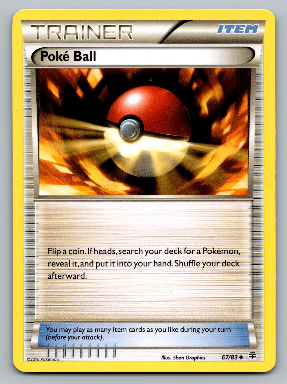 Poke Ball 67/83 Generazioni Non Comuni Pokemon Giocato Moderatamente