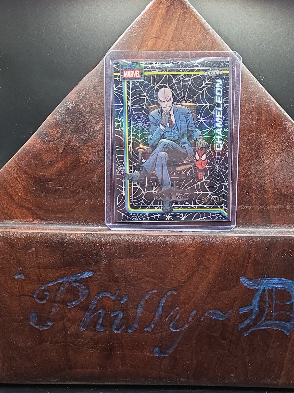 Chameleon 2026 Topps Chrome Marvel Spiderweb Refractor/399