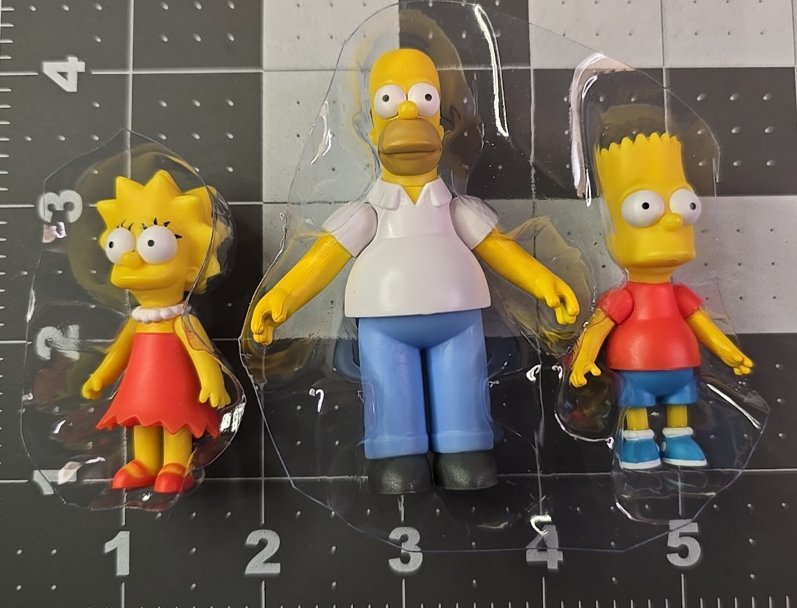I Simpson HOMER BART e LISA Simpson 2,5' figure 2024 JAKKS