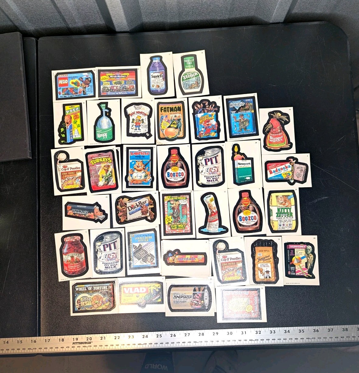 1991 Topps Wacky Packages Vintage 35 Sticker Lot  Assortment  Checklists Puzzle