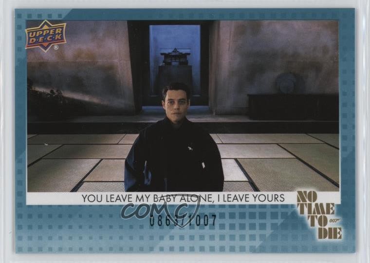 2025 Upper Deck James Bond No Time To Die Teal 007 863/1007 Safin #77 0l2