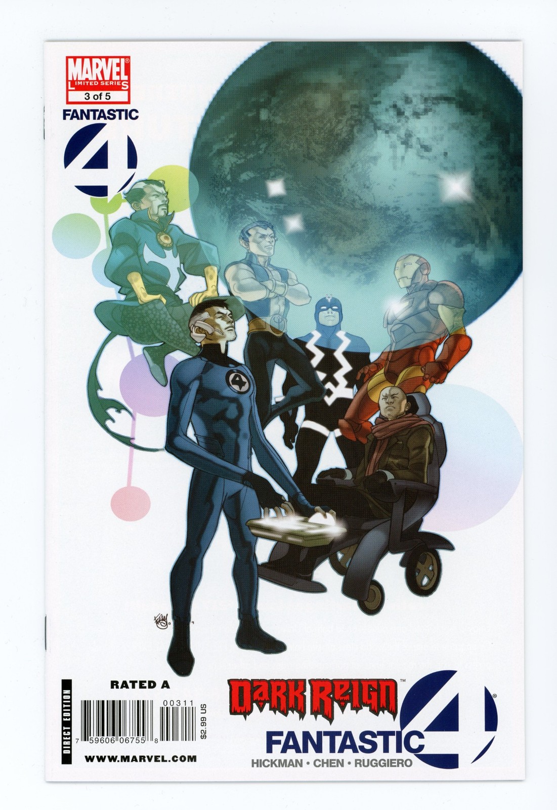 Dark Reign: Fantastic Four #3 quasi nuovo + 2009 Marvel Comics 