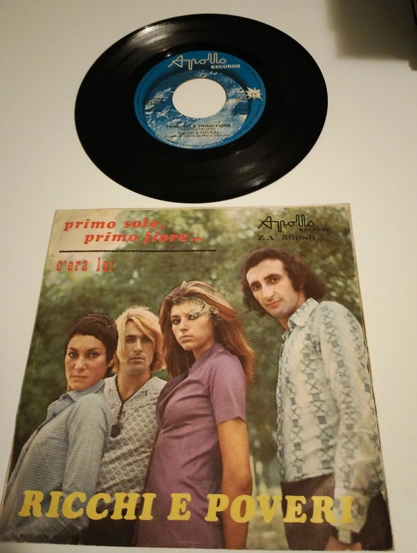 c'era lei / primo sole, primo fiore  ricchi e poveri (45 giri, 1970)
