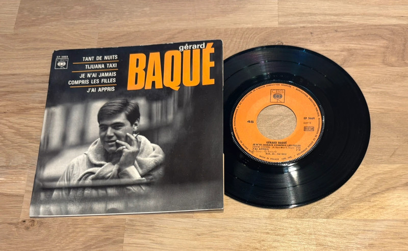 Gérard Baque top rare 1966 French Ep