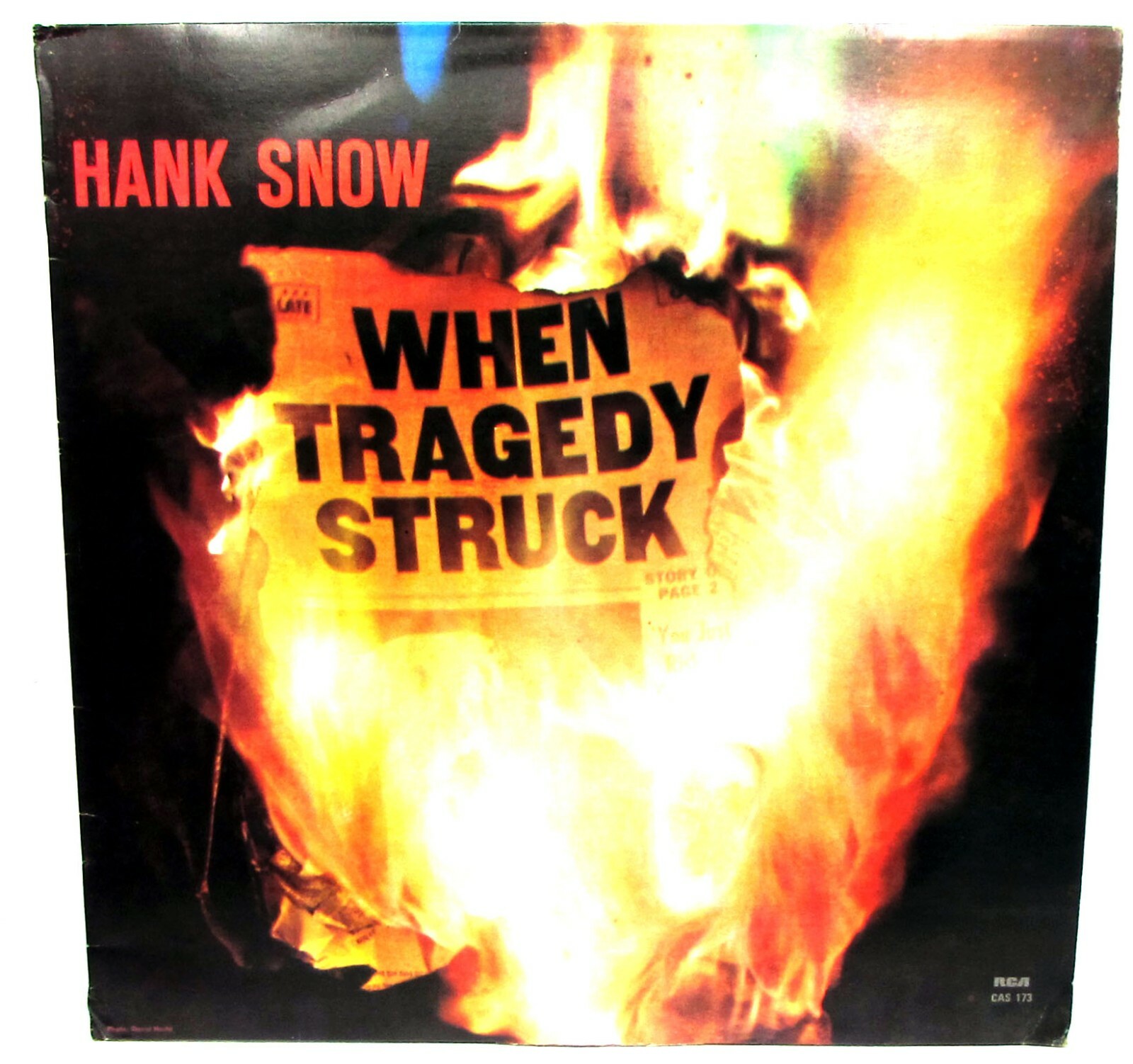 Hank Snow When Tragedy Struck Vinyl CAS 173 Country New Zealand 1959 reissue VG+