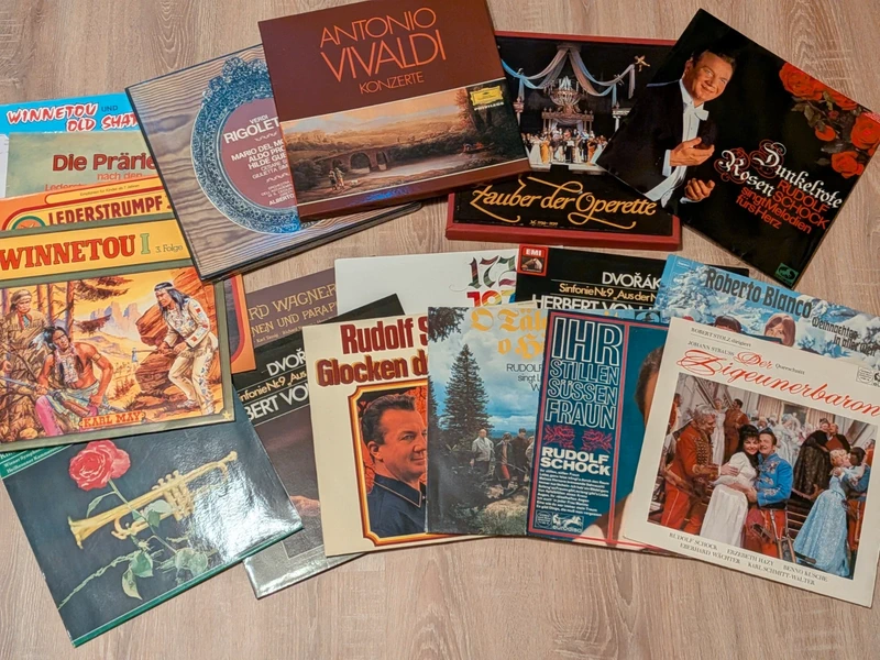 LP Vinyl Musik Klassik Hörbuch Sammlung über 20 Platten Konzerte Mozart, Bach ..