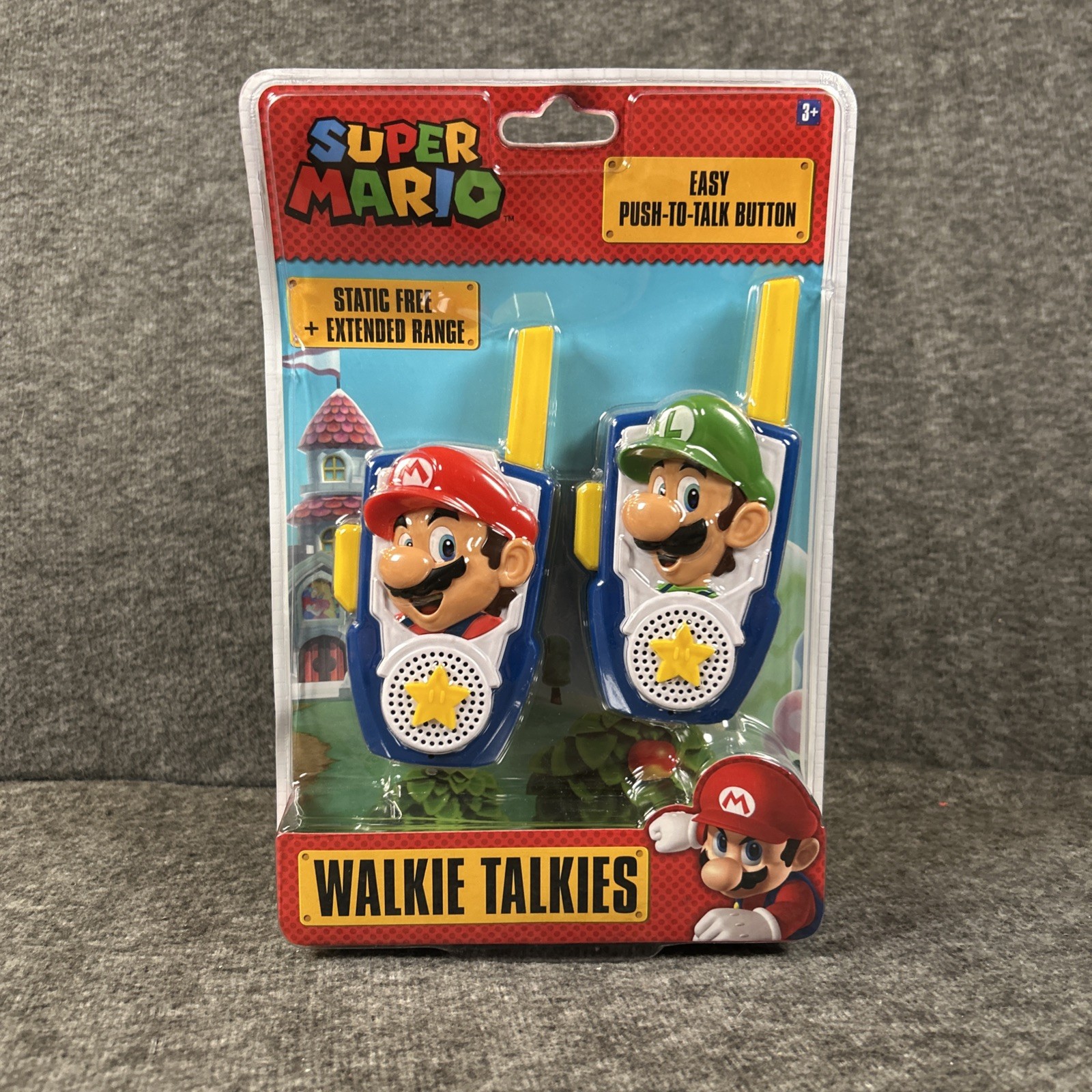 Super Mario Walkie Talkies Mario Luigi Extended Range Nintendo nuovo sigillato nuovo con scatola